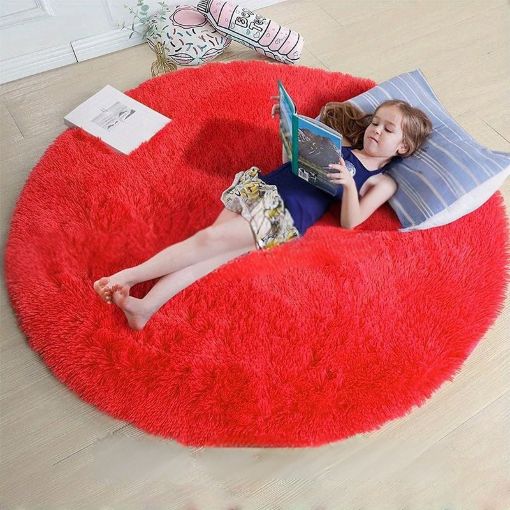 Runder Fluffy Teppich - Clouda 10