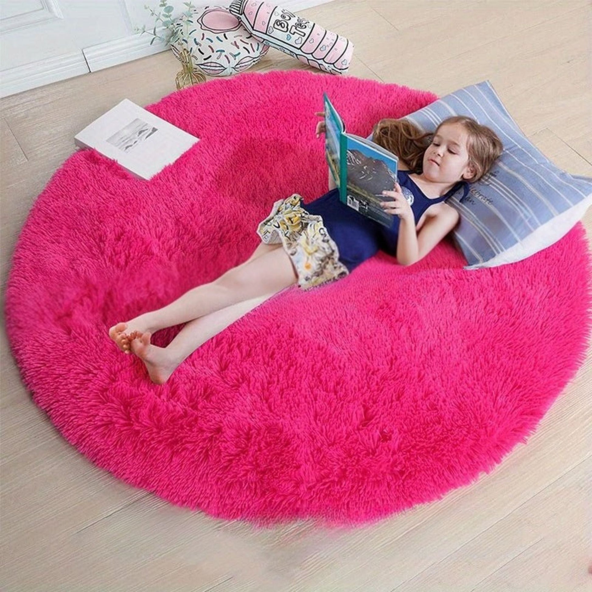 Runder Fluffy Teppich - Clouda 15