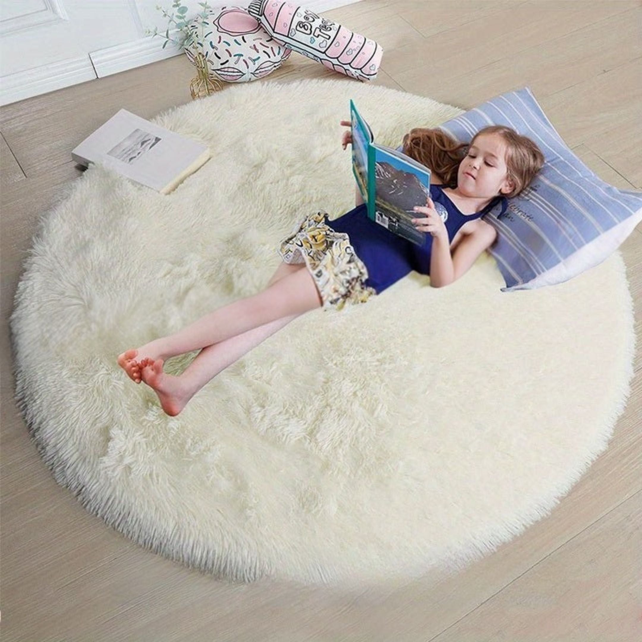 Runder Fluffy Teppich - Clouda 16