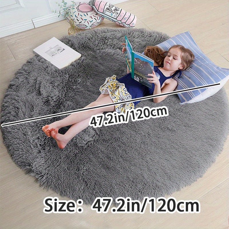 Runder Fluffy Teppich - Clouda 6