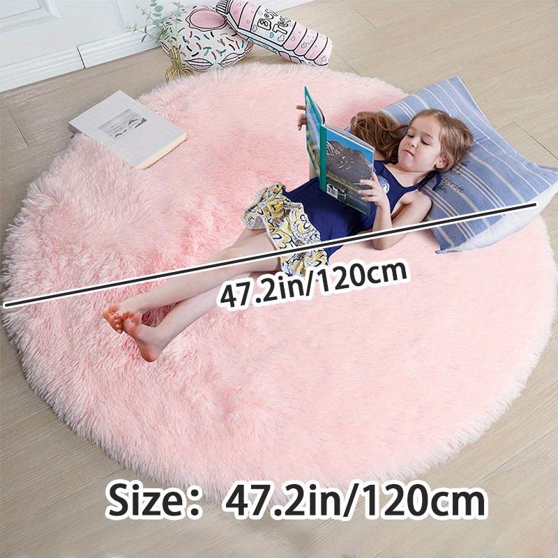 Runder Fluffy Teppich - Clouda 8