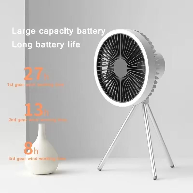 Tragbarer Ventilator All-in-One | Leistungsstark, kompakt und wiederaufladbar