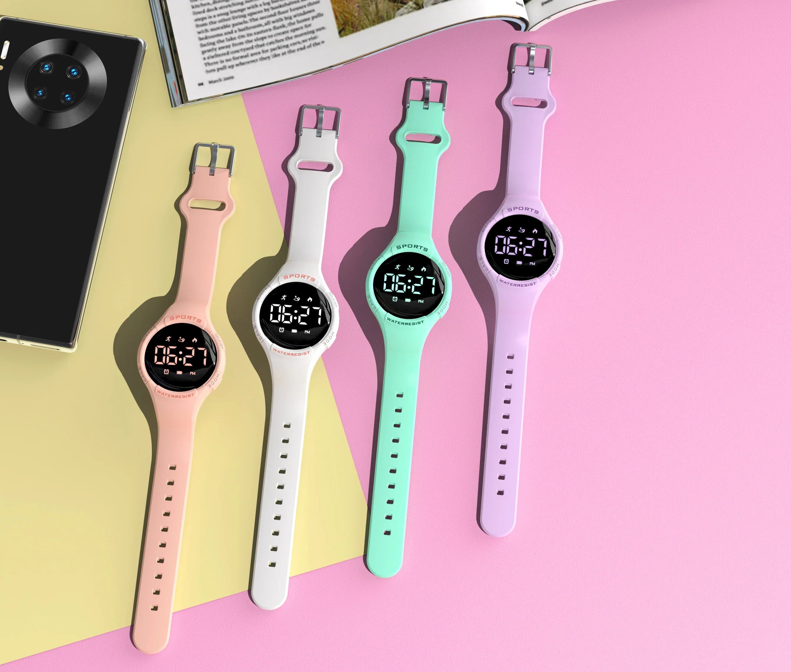 Kinder-Smartwatch – IP68 Wasserdicht, 12 Sportmodi & Aktivitätstracking