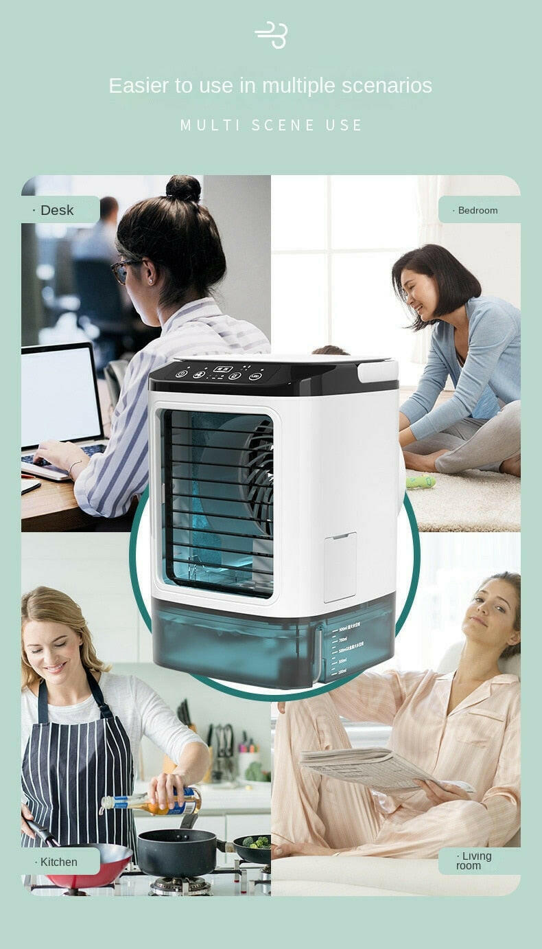 Tischklimagerät tragbarer AC-Ventilator mit doppeltem Nebel
