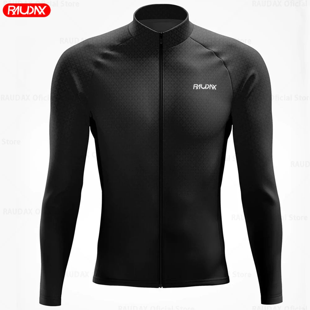 Radtrikot Set Herren – Atmungsaktiv, Langarm & Elastisches Fahrraddesign