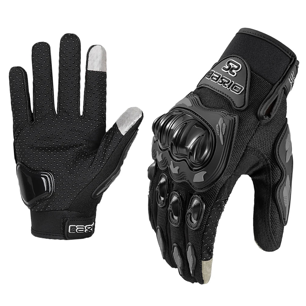 Motorradhandschuhe – Rutschfeste Vollfinger-Handschuhe mit Touchscreen