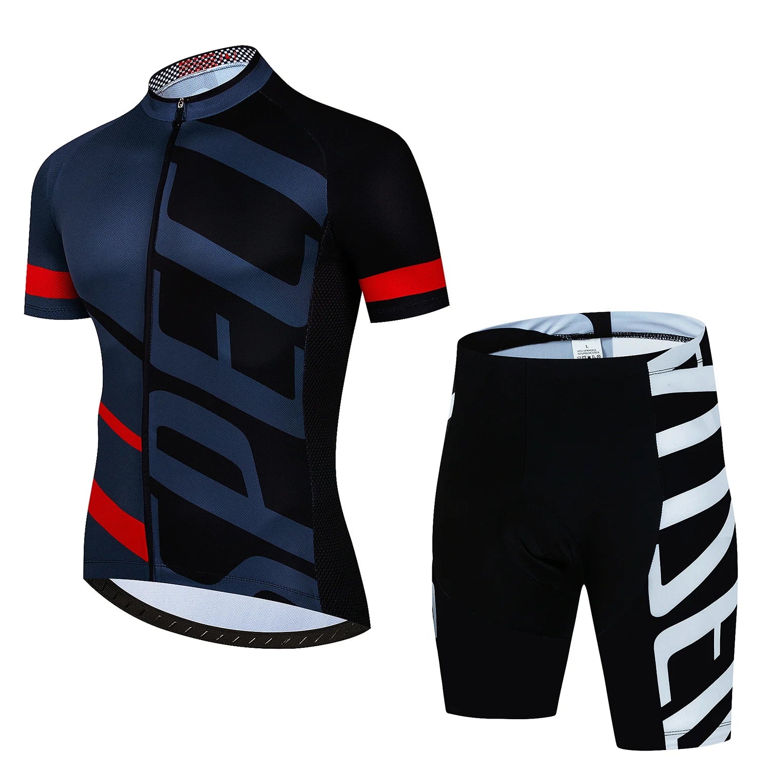 Cykeltrøje sæt – åndbar herre cykeltøj med trøje & bibshorts