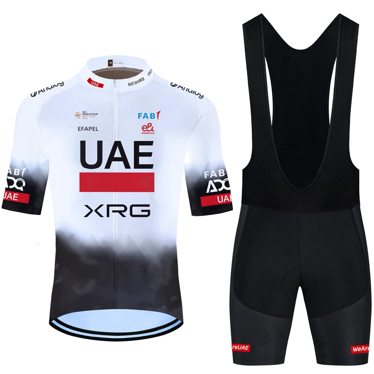 Cycling Jersey Set – Schnell Trocknendes Fahrrad Outfit mit Gepolsterter Shorts & Rückentaschen