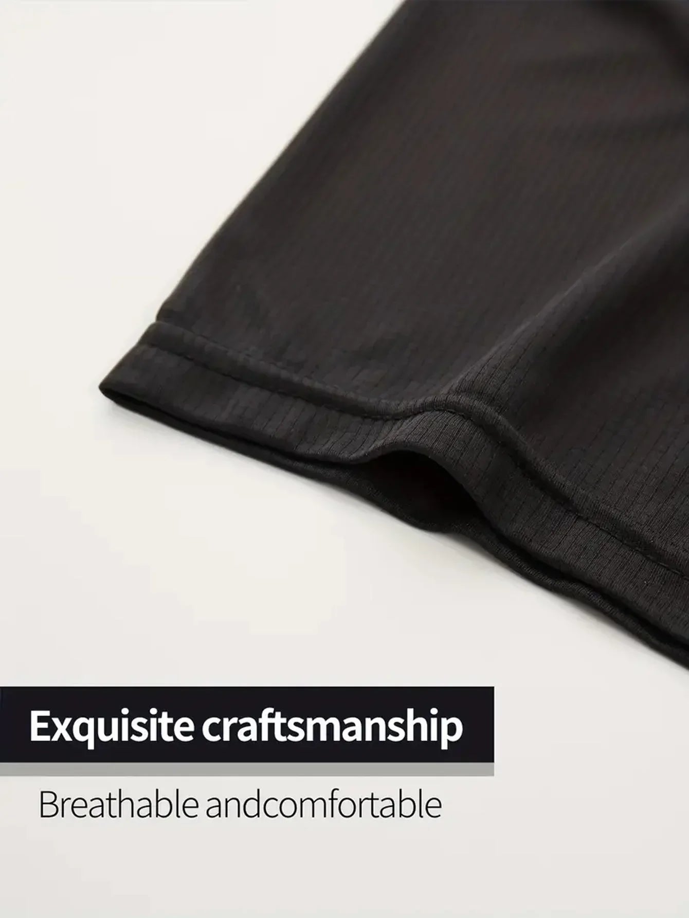 Lot de 7 T-shirts à manches courtes noirs actifs | Confort, protection et style