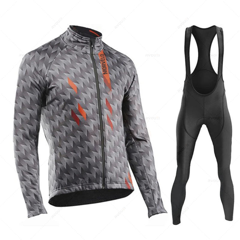 Radtrikot Set Herren – Langarm, Atmungsaktiv & Elastische Passform