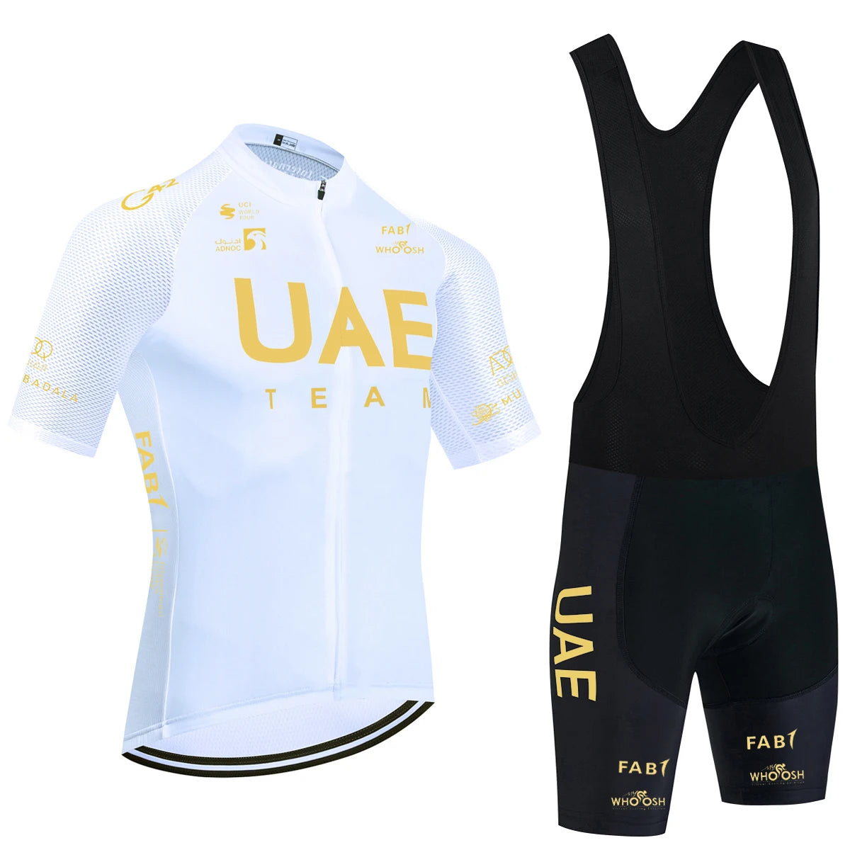 Cycling Jersey Set – Schnell Trocknendes Fahrrad Outfit mit Gepolsterter Shorts & Rückentaschen