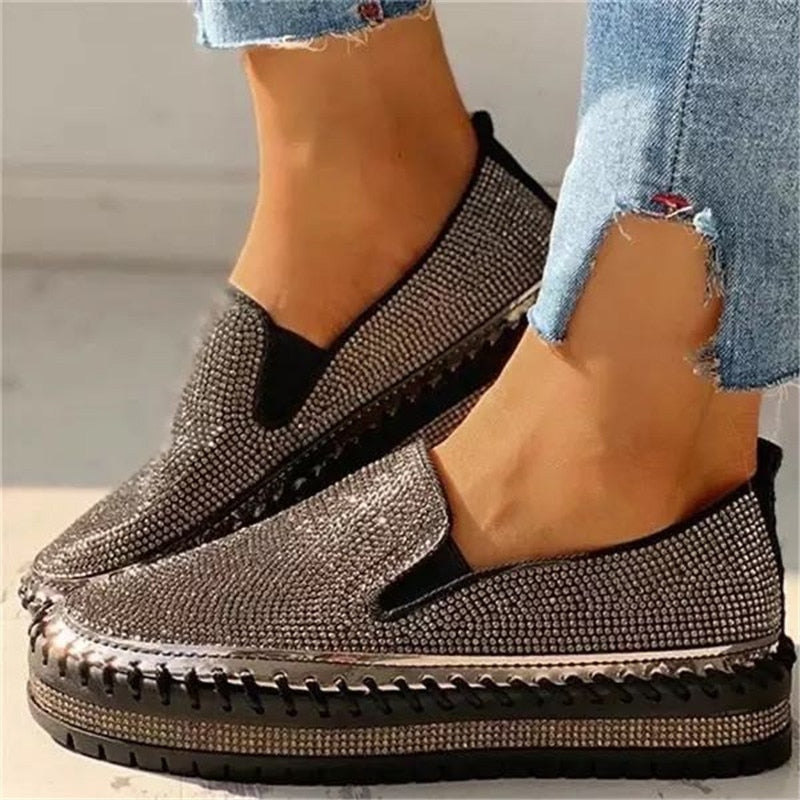 Diamant-Slipper | Chaussures élégantes avec des détails scintillants