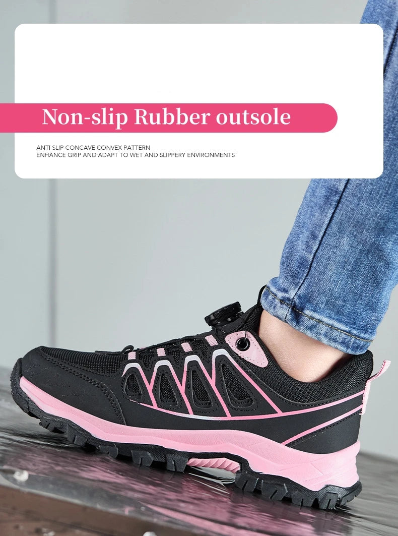 Damen Sicherheitsschuhe – Stahlkappe & Rutschfeste Sohle mit Atmungsaktivem Design