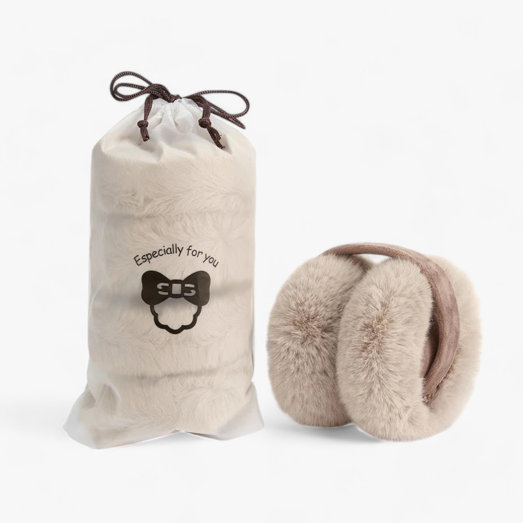 Ohrwärmer – Měkký umělý kožich & skládací design pro příjemné teplo v zimě