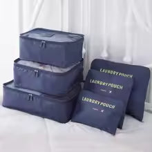 Reis Organizer Set – 6-Delige Opbergkubussen met Ademend Mesh & Ruimtebesparend Ontwerp Vestragear