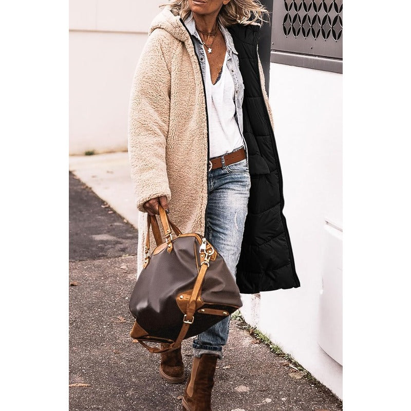 Dorine | Cappotto invernale lungo e accogliente con due volti