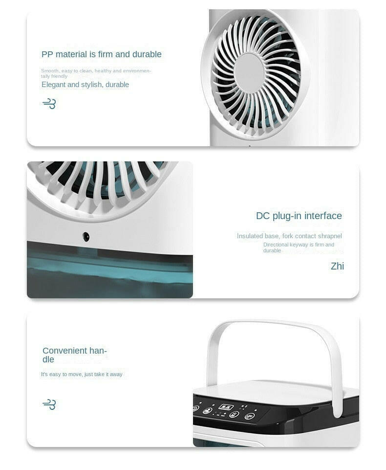 Tischklimagerät tragbarer AC-Ventilator mit doppeltem Nebel