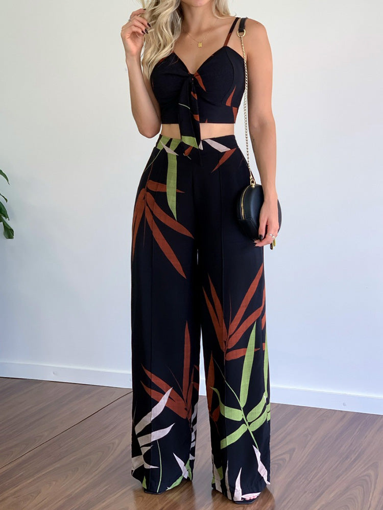 Johannah - Ärmelloses Oberteil und Hose mit weitem Bein