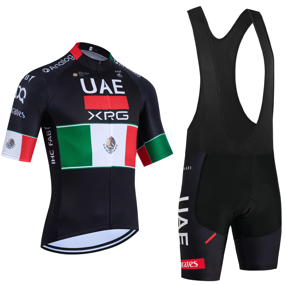 Cycling Jersey Set – Schnell Trocknendes Fahrrad Outfit mit Gepolsterter Shorts & Rückentaschen