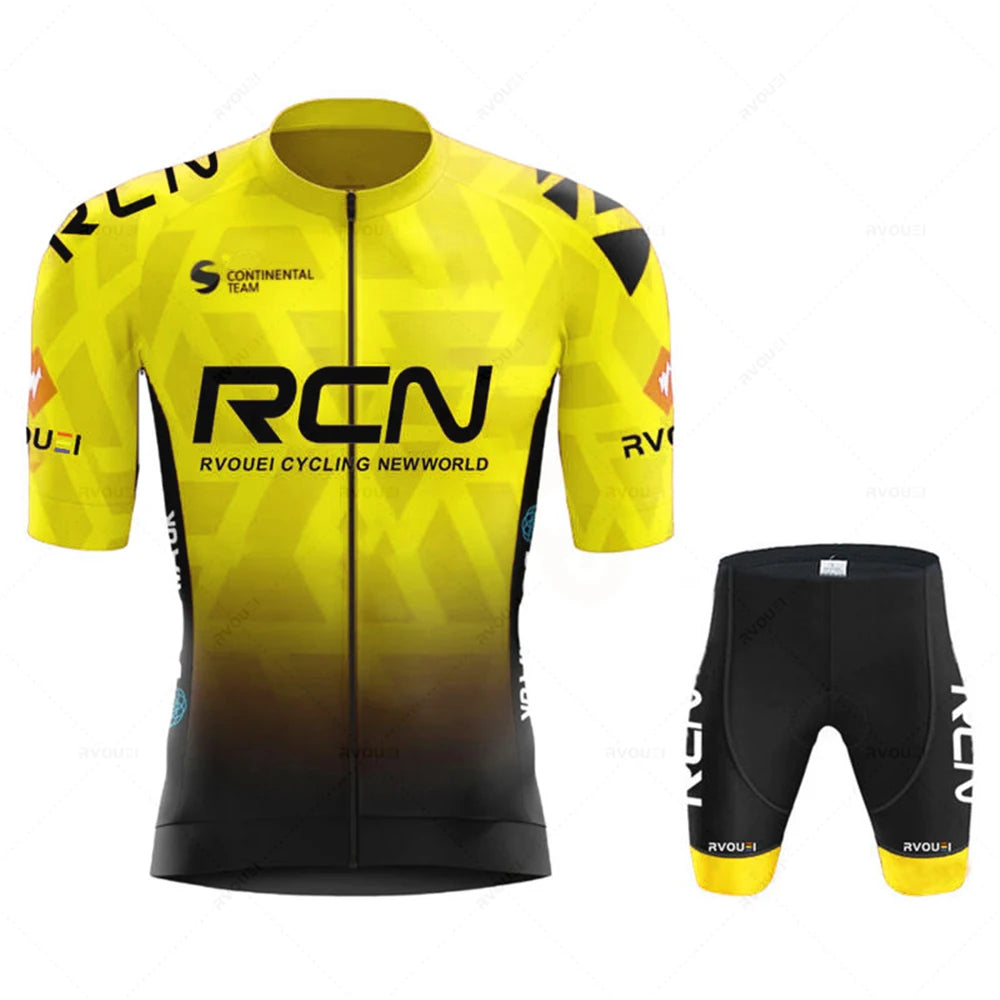 Radtrikot Set Herren – Sommer, Atmungsaktiv & Schnell Trocknend
