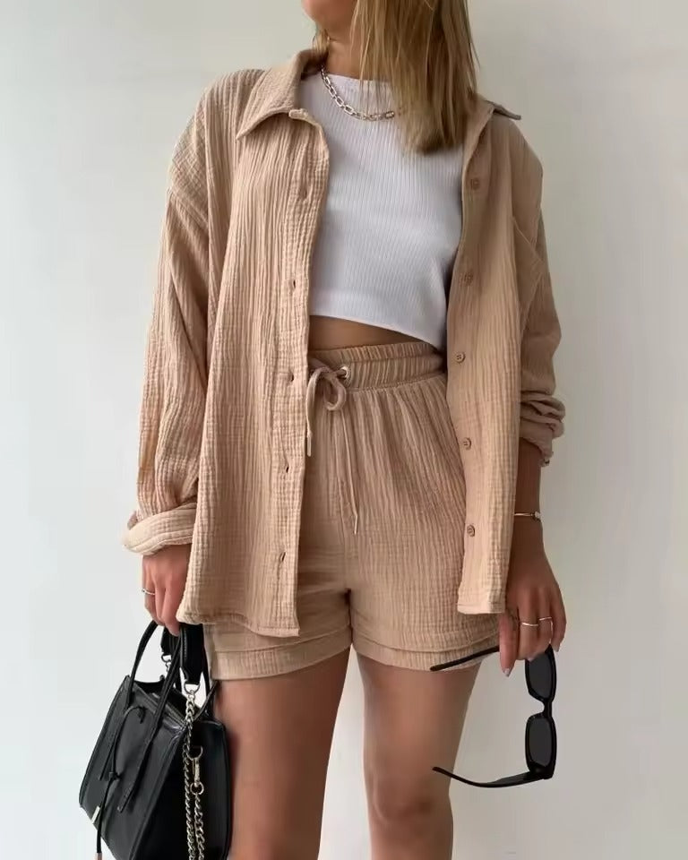 Lehký dámský dvoudílný komplet – Perfektní pro léto a stylové outfity