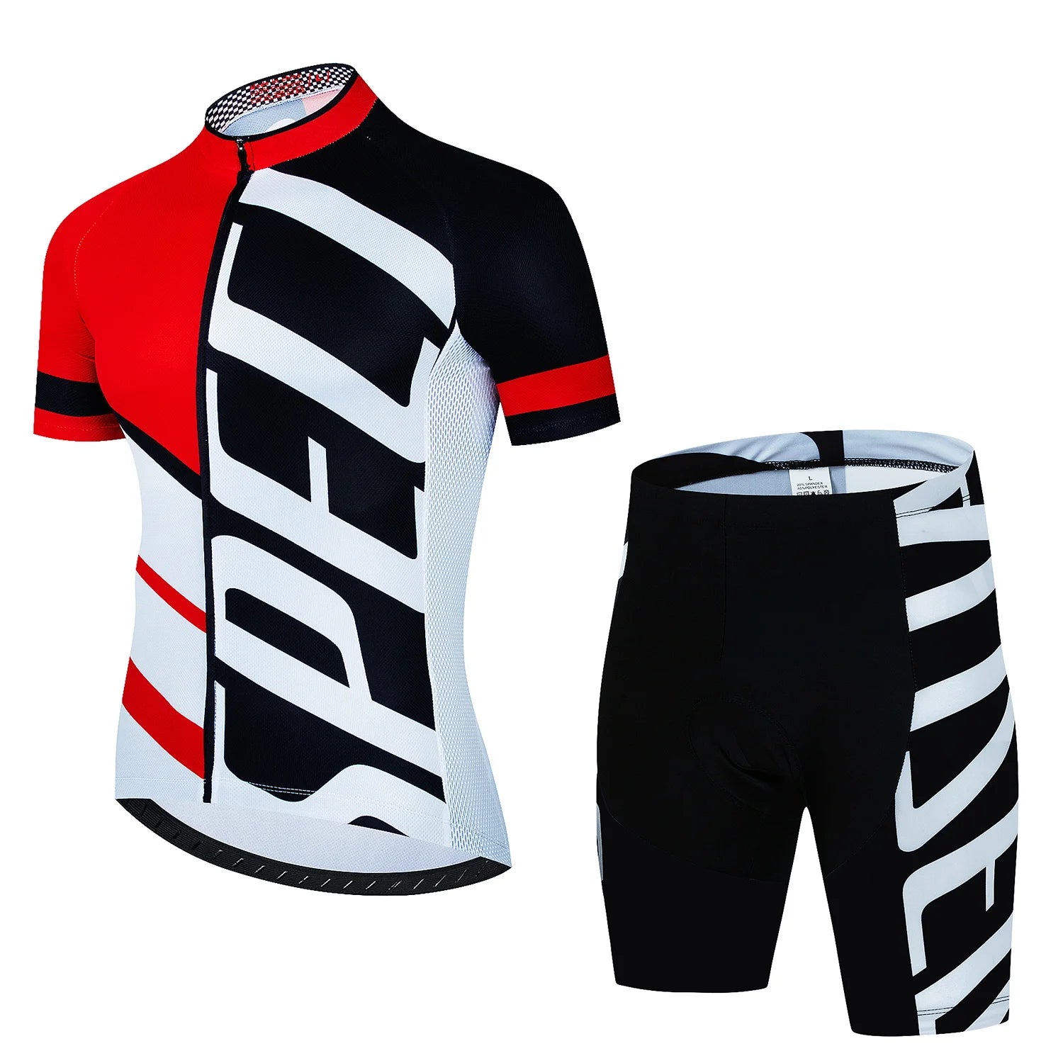 Cykeltrøje sæt – åndbar herre cykeltøj med trøje & bibshorts