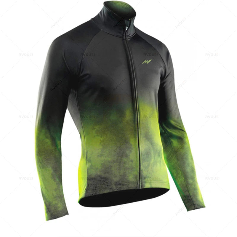 Radtrikot Set Herren – Langarm, Atmungsaktiv & Elastische Passform