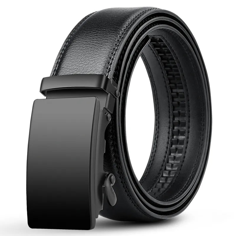 Cintura automatica – pelle PU con fibbia in metallo e design senza tempo