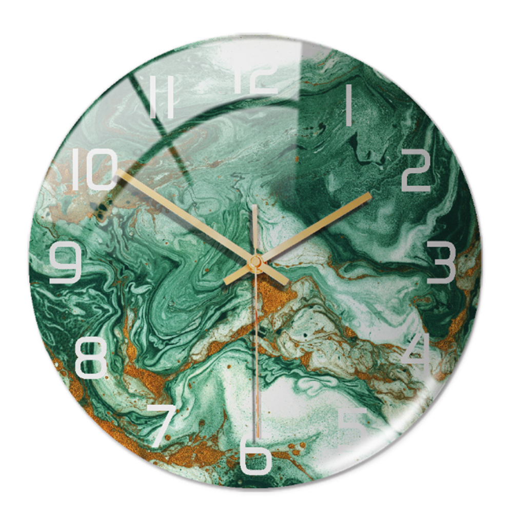 MarbleTime – Wanduhr Marmordesign – Leise Moderne Wohndekoration