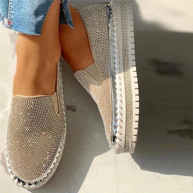 Diamant-Slipper | Chaussures élégantes avec des détails scintillants