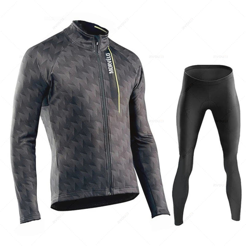 Radtrikot Set Herren – Langarm, Atmungsaktiv & Elastische Passform