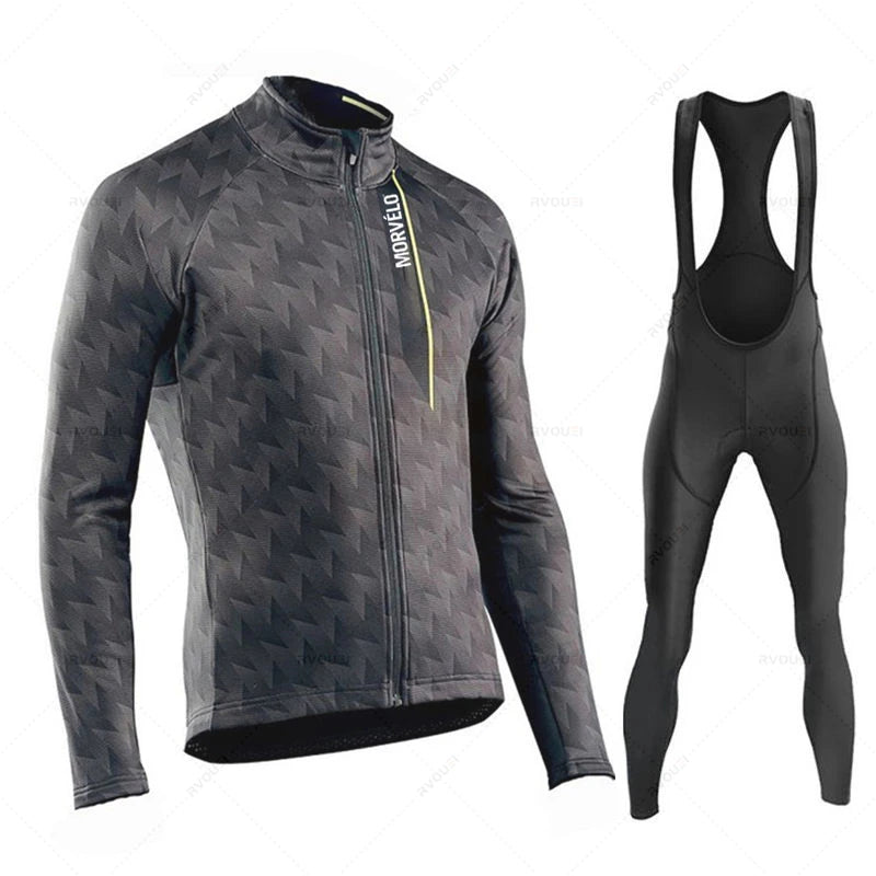Radtrikot Set Herren – Langarm, Atmungsaktiv & Elastische Passform