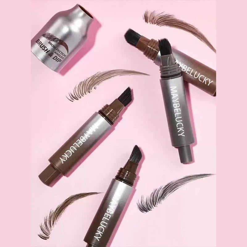 BrowGlam - Farbiaci fix na obočie so širokým štetcom