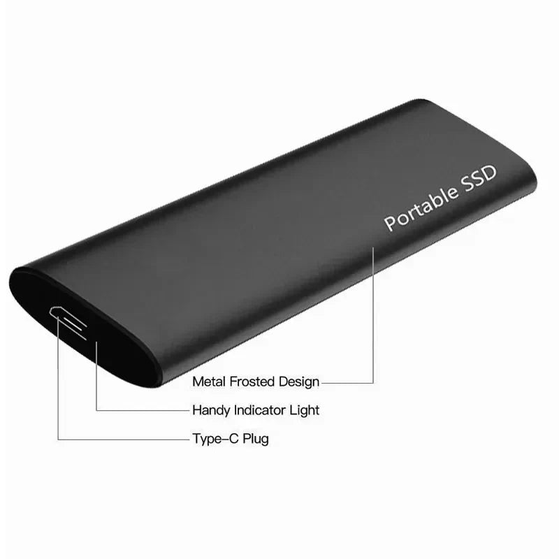 Externe Festplatte 4 TB – USB-C, Ultra Schlank & Schnelle Datenübertragung