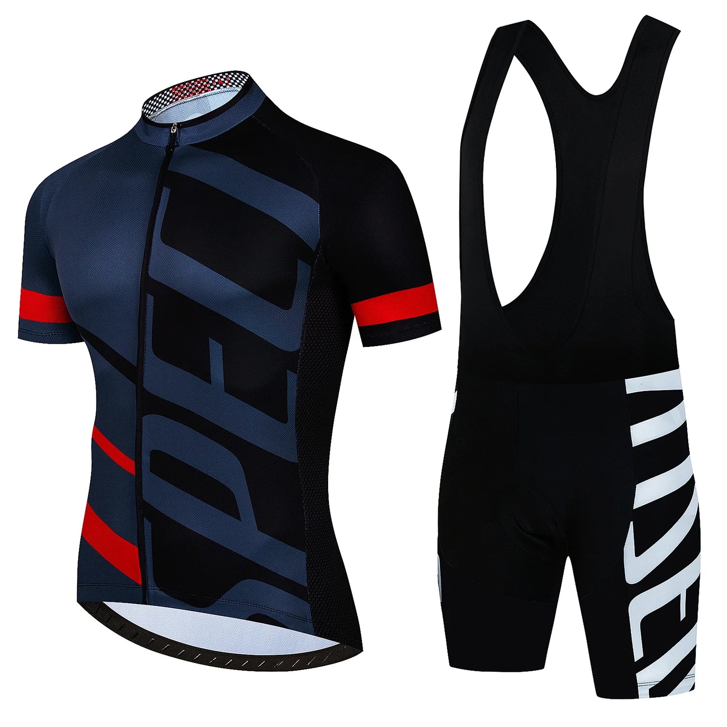 Cykeltrøje sæt – åndbar herre cykeltøj med trøje & bibshorts