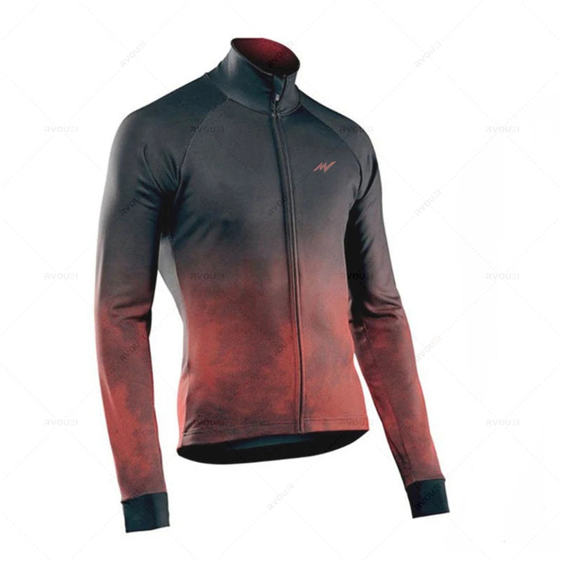 Radtrikot Set Herren – Langarm, Atmungsaktiv & Elastische Passform