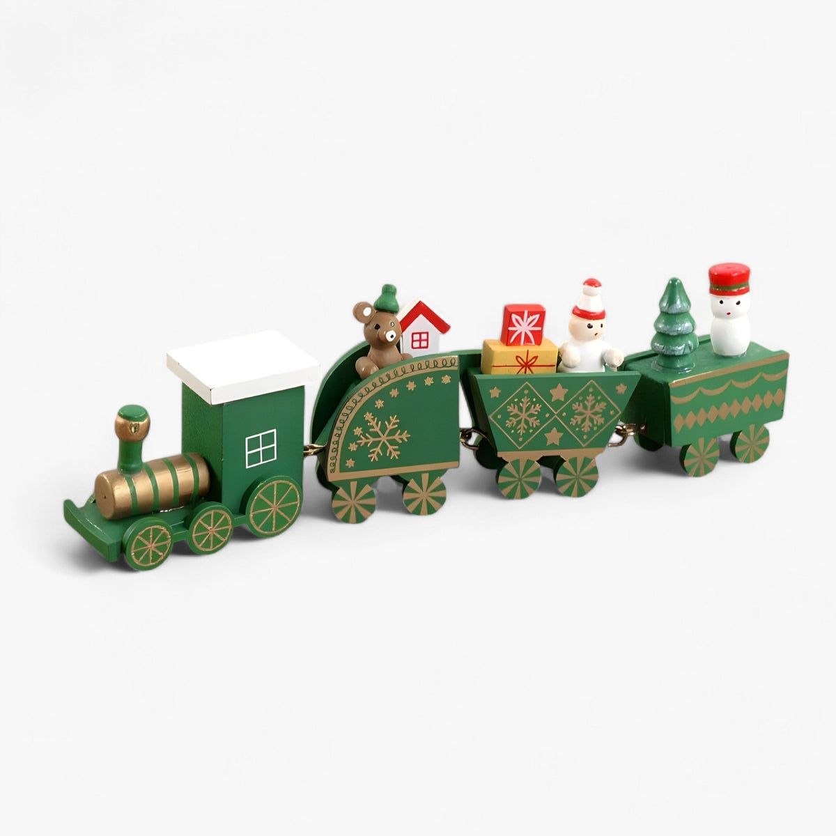 Merry Express | Hrací dřevěná ozdoba na vlak - vánoční dekorace