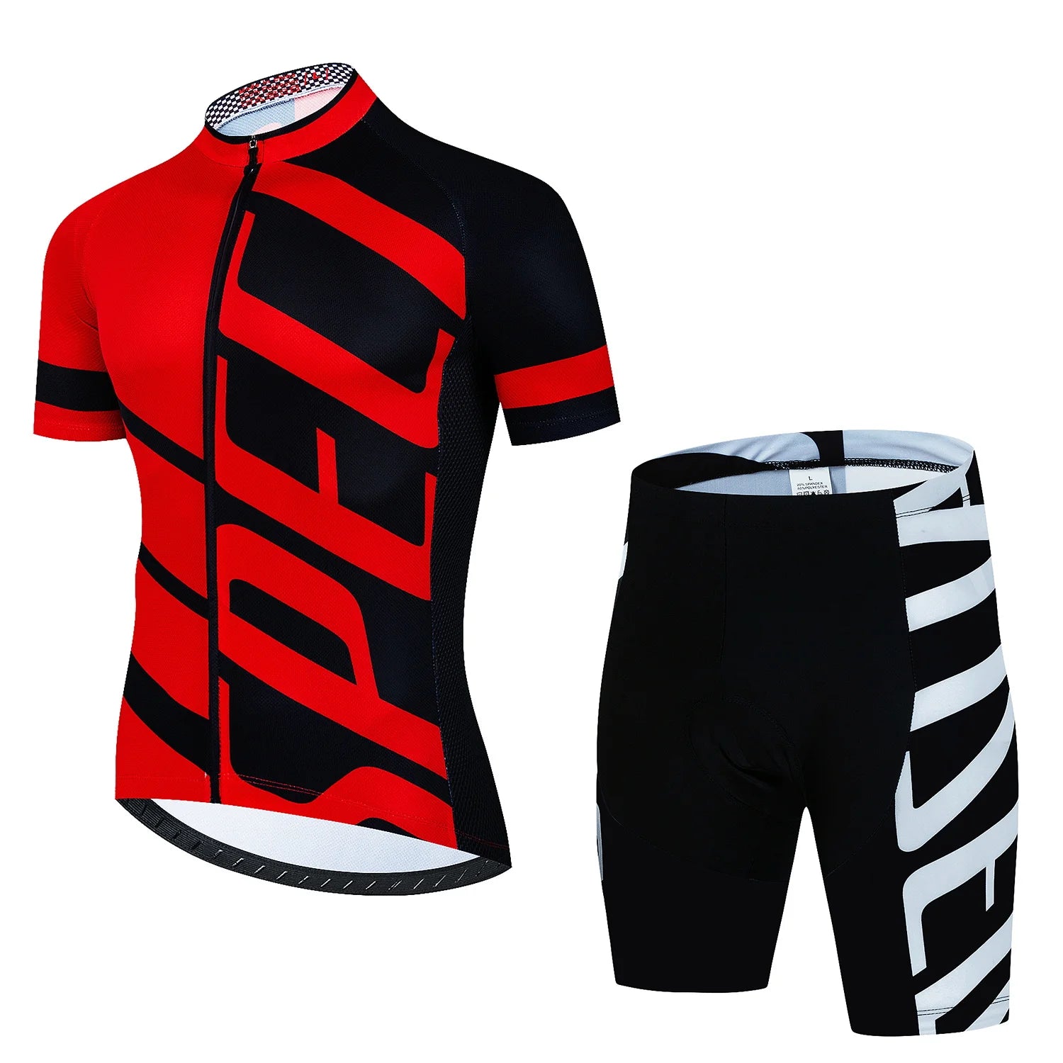 Cykeltrøje sæt – åndbar herre cykeltøj med trøje & bibshorts