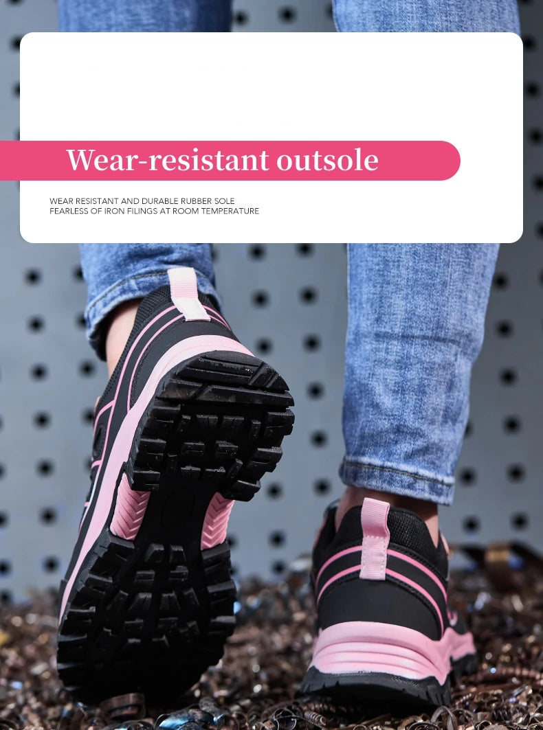 Damen Sicherheitsschuhe – Stahlkappe & Rutschfeste Sohle mit Atmungsaktivem Design
