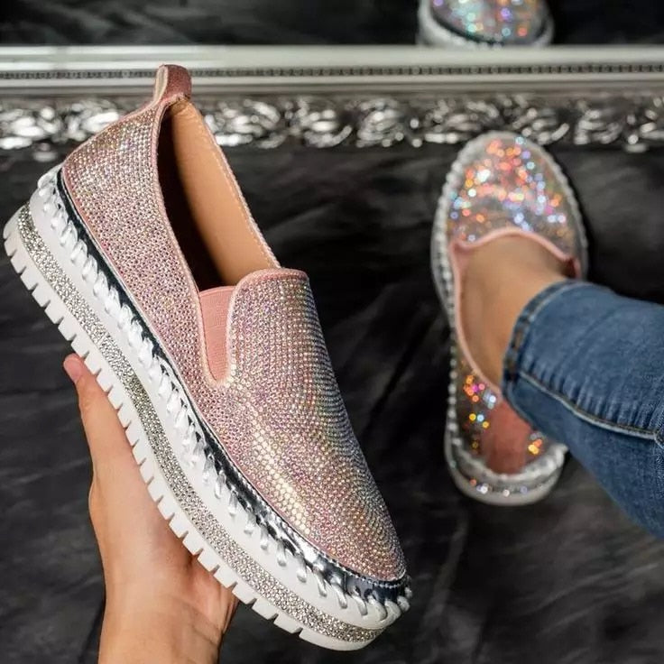 Diamant-Slipper | Chaussures élégantes avec des détails scintillants