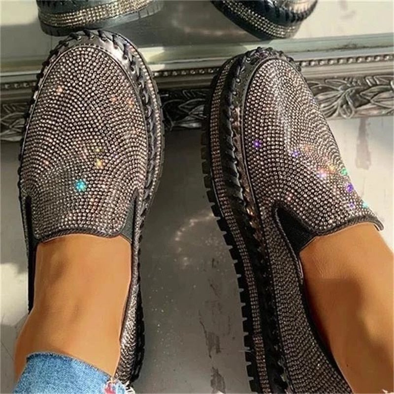 Diamant-Slipper | Chaussures élégantes avec des détails scintillants