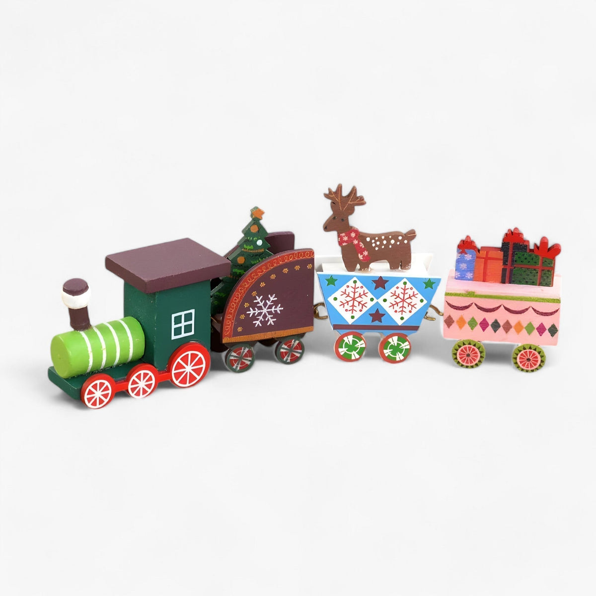 Merry Express | Hrací dřevěná ozdoba na vlak - vánoční dekorace