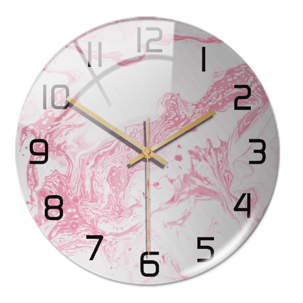 MarbleTime – Wanduhr Marmordesign – Leise Moderne Wohndekoration