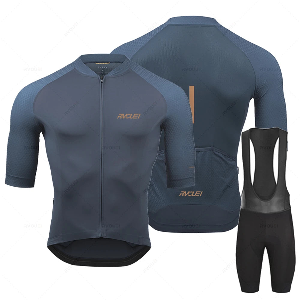 Radtrikot Set Herren – Atmungsaktiv, Schnell Trocknend & Elastische Passform