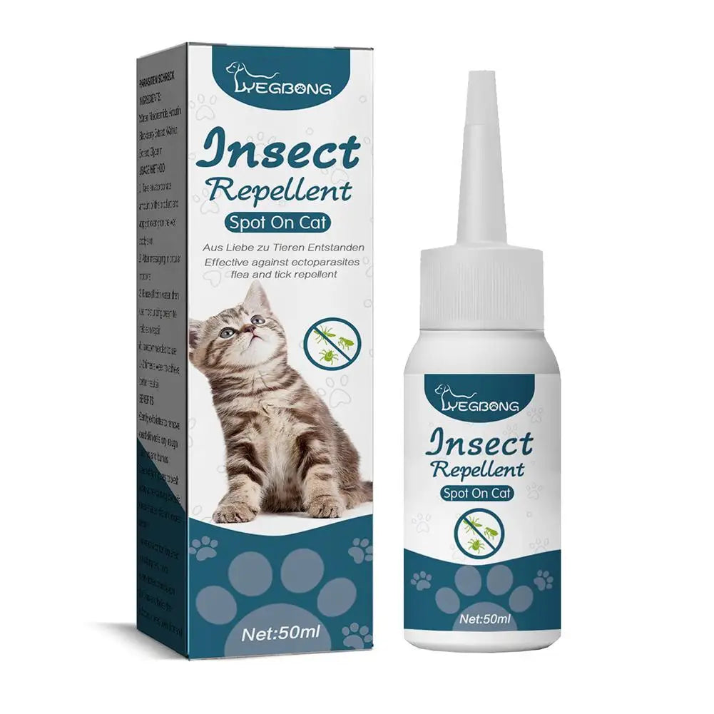 Katzen Spot-On – Pflanzenbasiertes Pflegeöl mit Tropfflasche für Fellbereiche