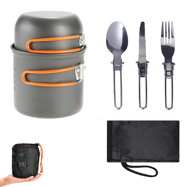 Bolendo Alu | Set de vaisselle pliable en aluminium