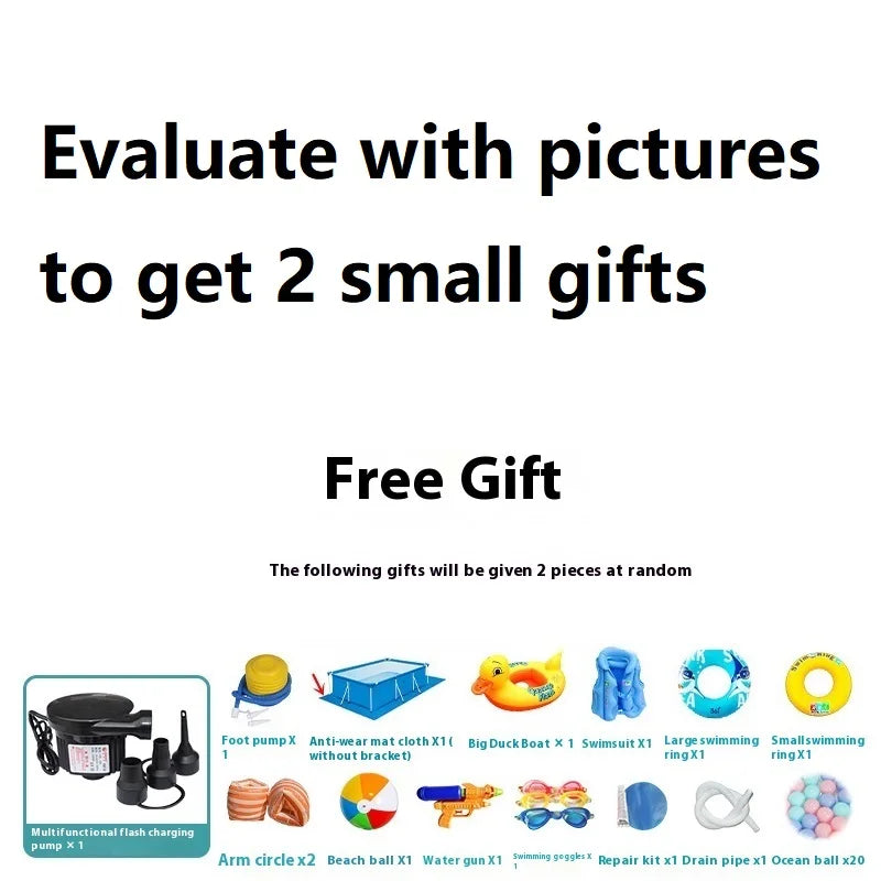 Oppustelig Pool – Stor Rektangulær Familiepool til Have & Terrasse