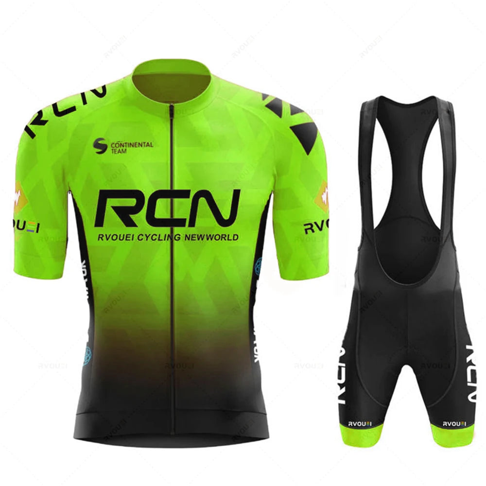 Radtrikot Set Herren – Sommer, Atmungsaktiv & Schnell Trocknend