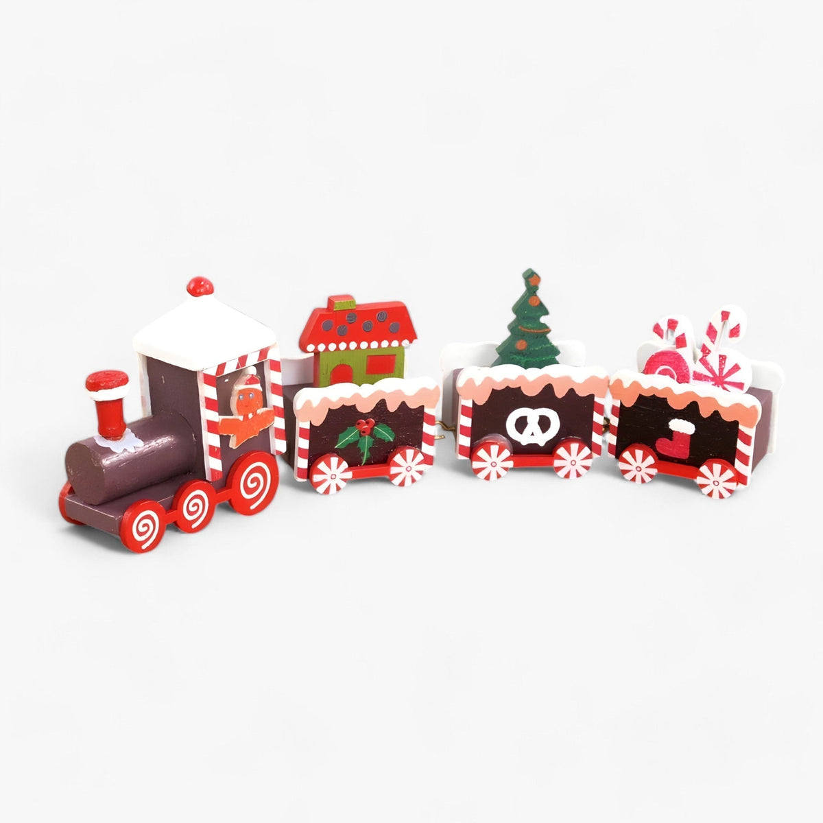 Merry Express | Hrací dřevěná ozdoba na vlak - vánoční dekorace