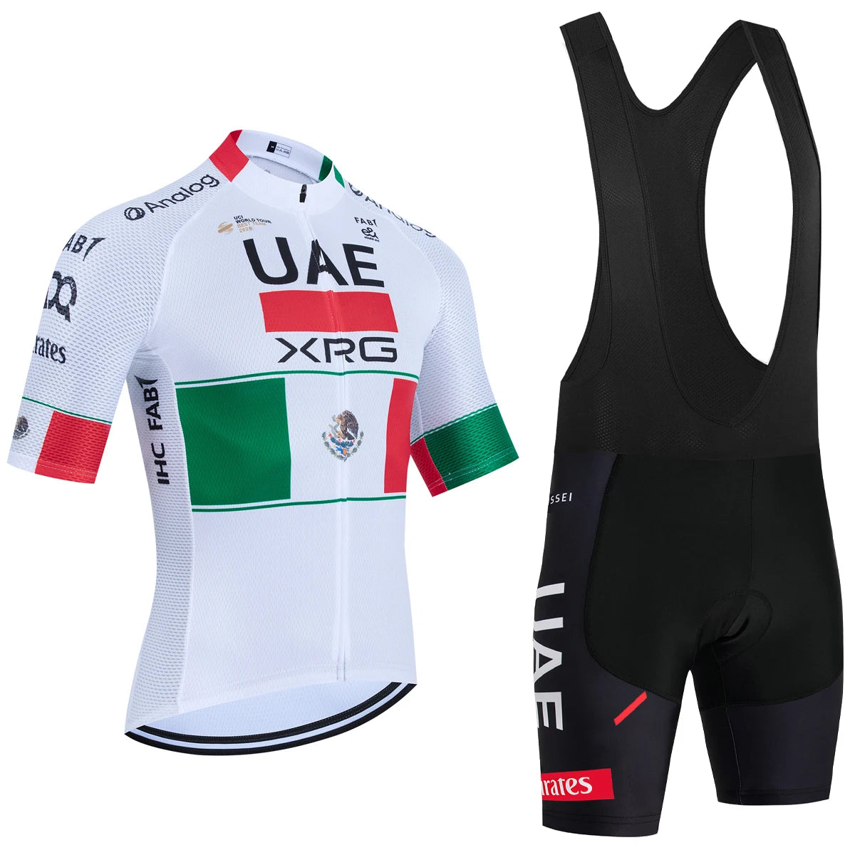 Cycling Jersey Set – Schnell Trocknendes Fahrrad Outfit mit Gepolsterter Shorts & Rückentaschen